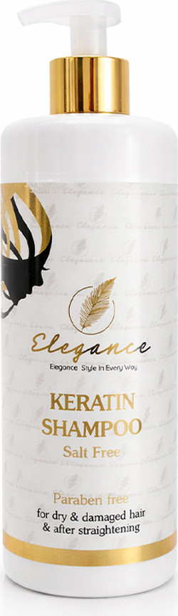 Elegance · שמפו קרטין ללא מלחים לשיער 500/1000 מ"ל Salt-Free Keratin Shampoo for Hair